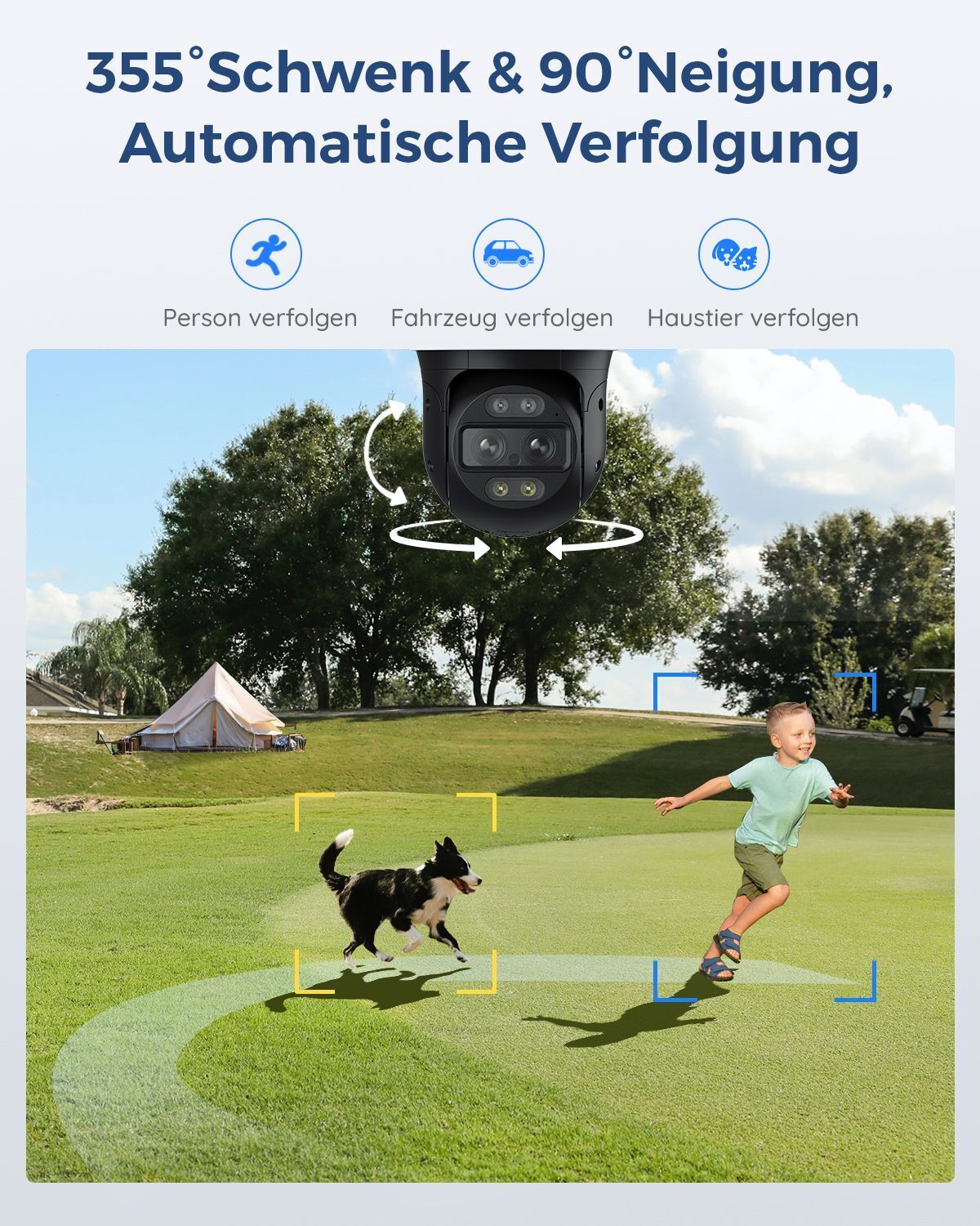 Reolink TrackMix PoE 4K IP Überwachungskamera Dual-Ansicht Auto Zoom & Tracking